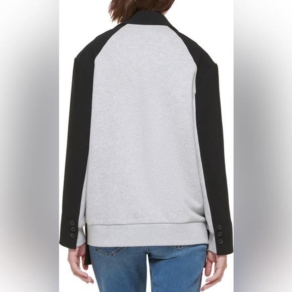 Calvin Klein Jeans mixed sweatshirt blazer - Picture 3 of 3